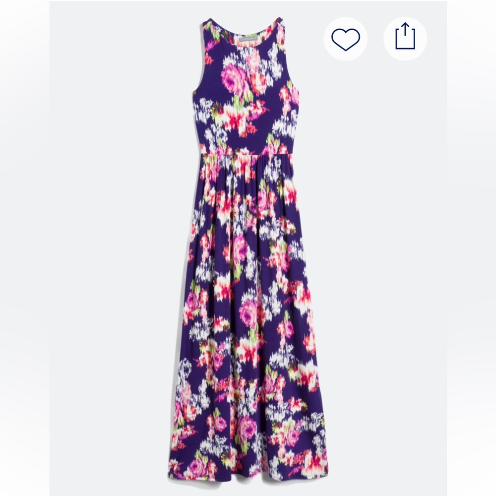 Floral Halter Maxi Dress